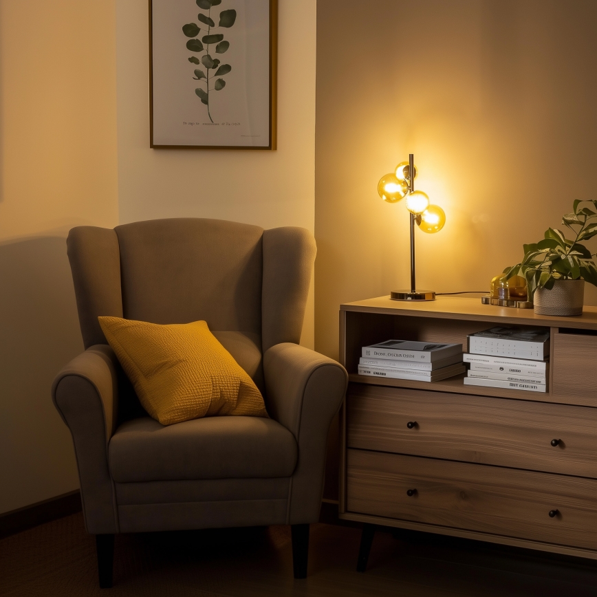 Brilagi - LED Tafellamp MILLA 4xG9/3W/230V glanzend chroom/goud