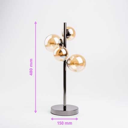 Brilagi - LED Tafellamp MILLA 4xG9/3W/230V glanzend chroom/goud