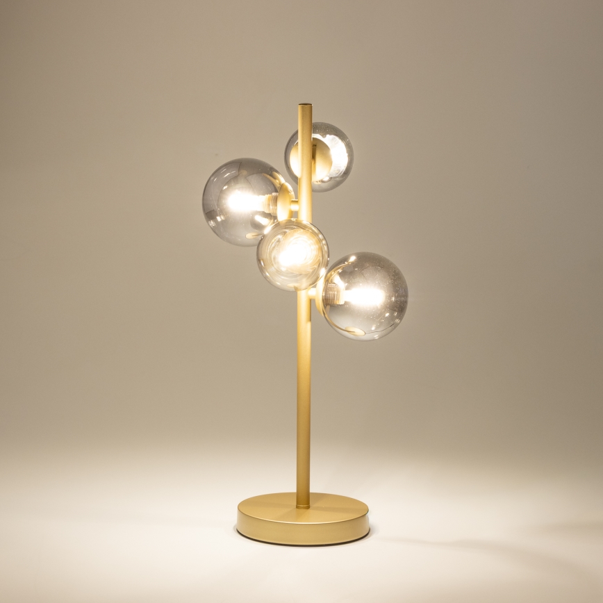 Brilagi - LED Tafellamp MILLA 4xG9/3W/230V goud/gerookt