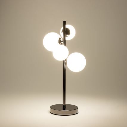 Brilagi - LED-tafellamp MILLA 4xG9/3W/230V zwart-chroom/wit