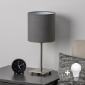 Brilagi - LED tafellamp NUBILA 1xE27/60W/230V antraciet