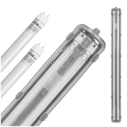 BRILAGI - LED technisch stofdicht TL-armatuur OPTIMA T8 2xG13/18W/230V 4000K IP65 128 cm