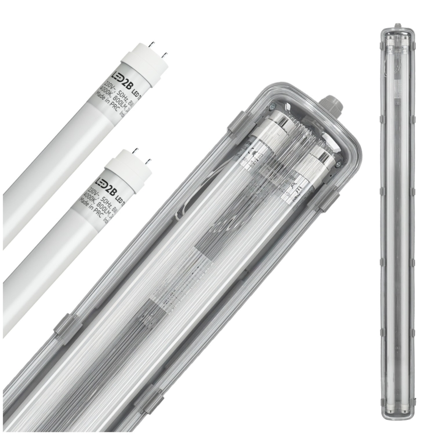 BRILAGI - LED technisch stofdicht TL-armatuur OPTIMA T8 2xG13/18W/230V 4000K IP65 128 cm