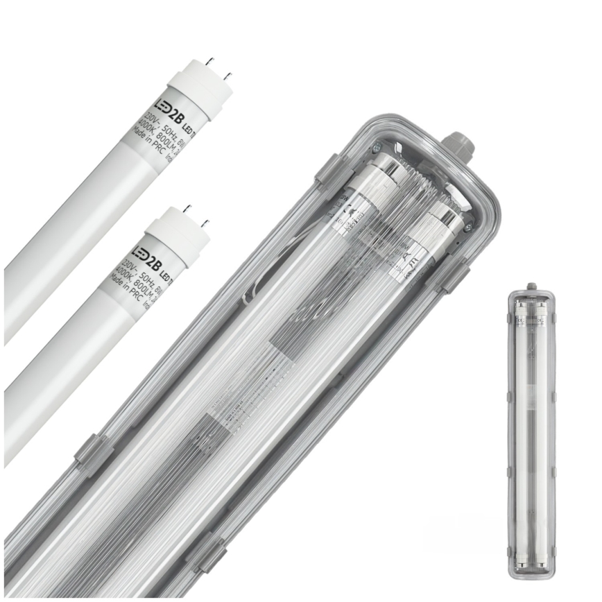 BRILAGI - LED technisch stofdicht TL-armatuur OPTIMA T8 2xG13/9W/230V 4000K IP65 67,5 cm