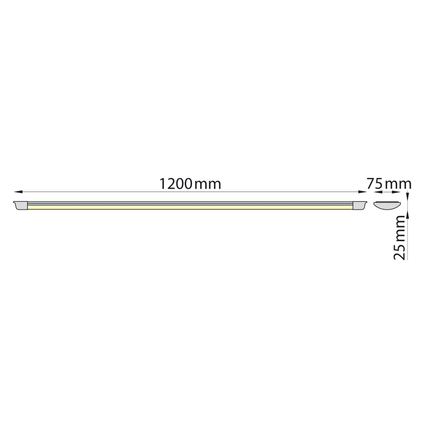 Brilagi - LED TL-armatuur AVERO LED/32W/230V 120 cm
