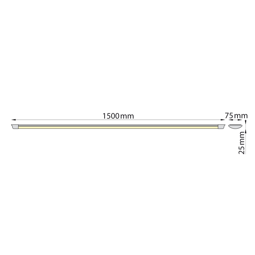 Brilagi - LED TL-armatuur AVERO LED/45W/230V 150 cm