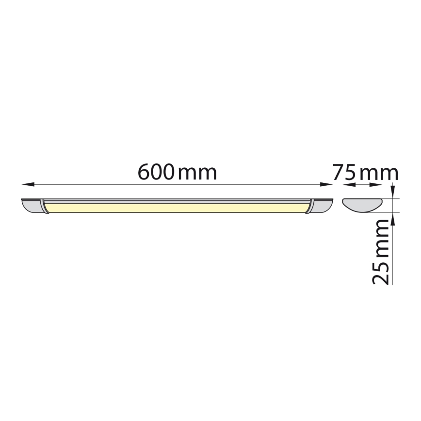 Brilagi - LED TL-armatuur LUMA LED/16W/230V 60 cm