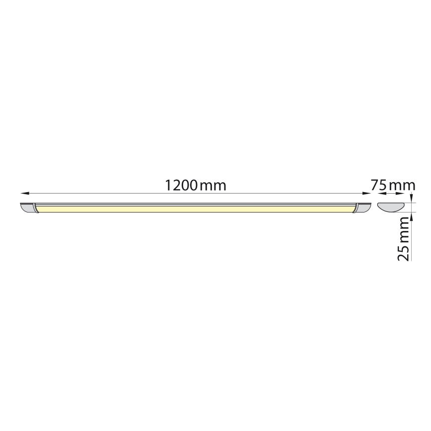 Brilagi - LED TL-armatuur LUMA LED/32W/230V 120 cm