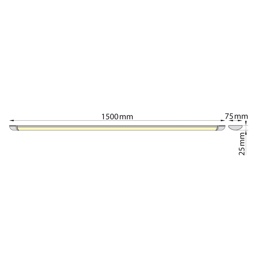 Brilagi - LED TL-armatuur LUMA LED/40W/230V 150 cm