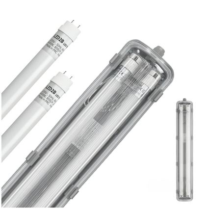 Brilagi - LED heavy-duty fluorescerend lamp OPTIMA T8 2xG13/9W/230V 4000K IP65 67,5 cm