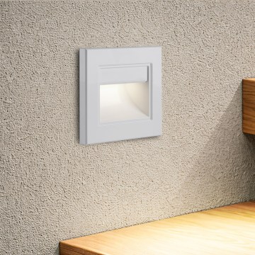 Brilagi - LED traparmatuur STEP LIGHT LED/1,5W/230V IP44 wit