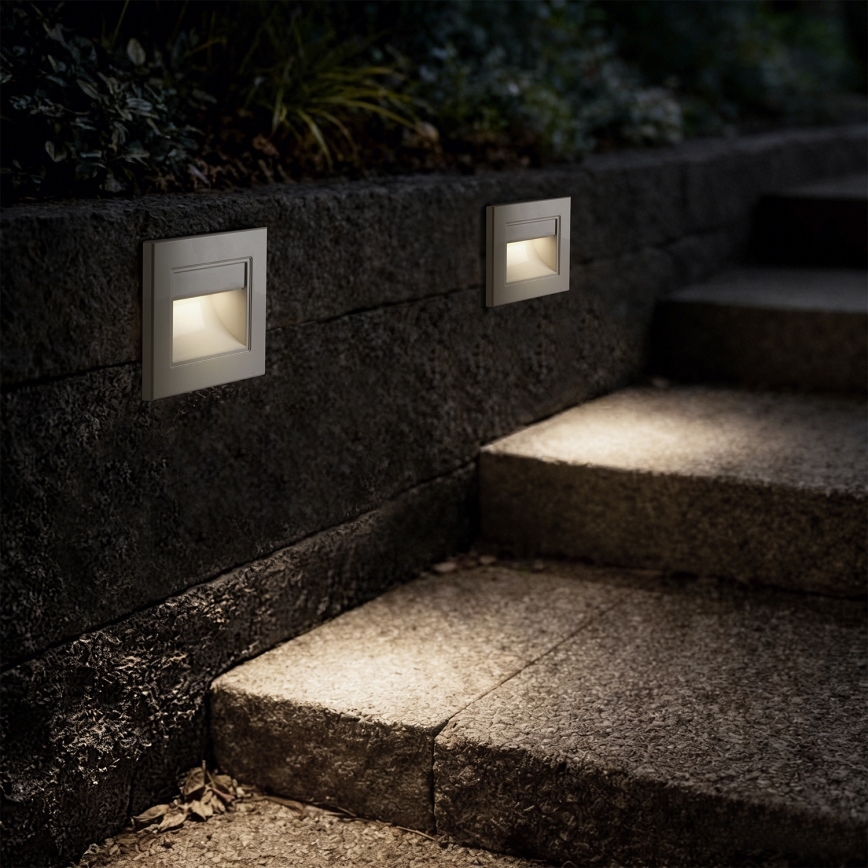 Brilagi - LED traparmatuur STEP LIGHT LED/1,5W/230V IP44 wit