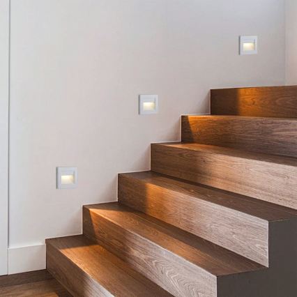 Brilagi - LED traparmatuur STEP LIGHT LED/1,5W/230V IP44 wit