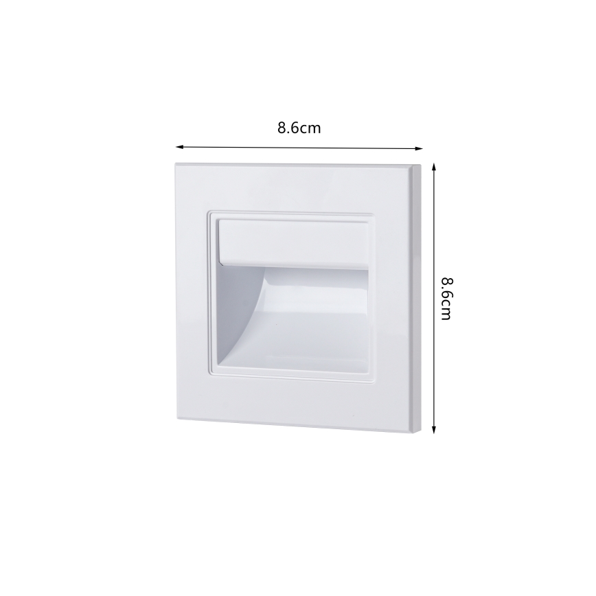 Brilagi - LED traparmatuur STEP LIGHT LED/1,5W/230V IP44 wit