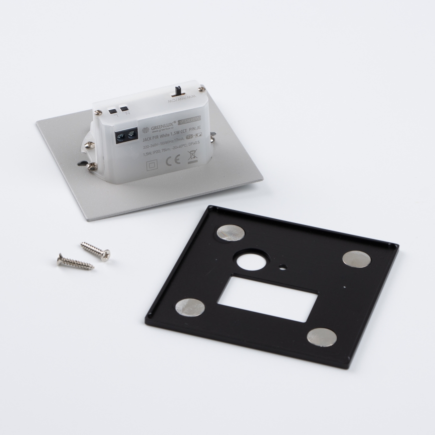 Brilagi - LED Trapverlichting met bewegingssensor JACK LED/1,5W/230V 3000K/4000K/6500K zwart