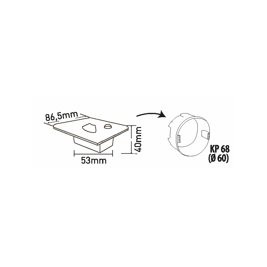 Brilagi - LED Trapverlichting met bewegingssensor JACK LED/1,5W/230V 3000K/4000K/6500K zwart