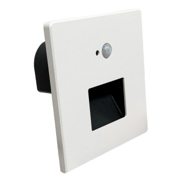 Brilagi - LED trapverlichting met bewegings- en schemersensor JACK LED/3W/230V 3000/4000/6500K IP65 wit