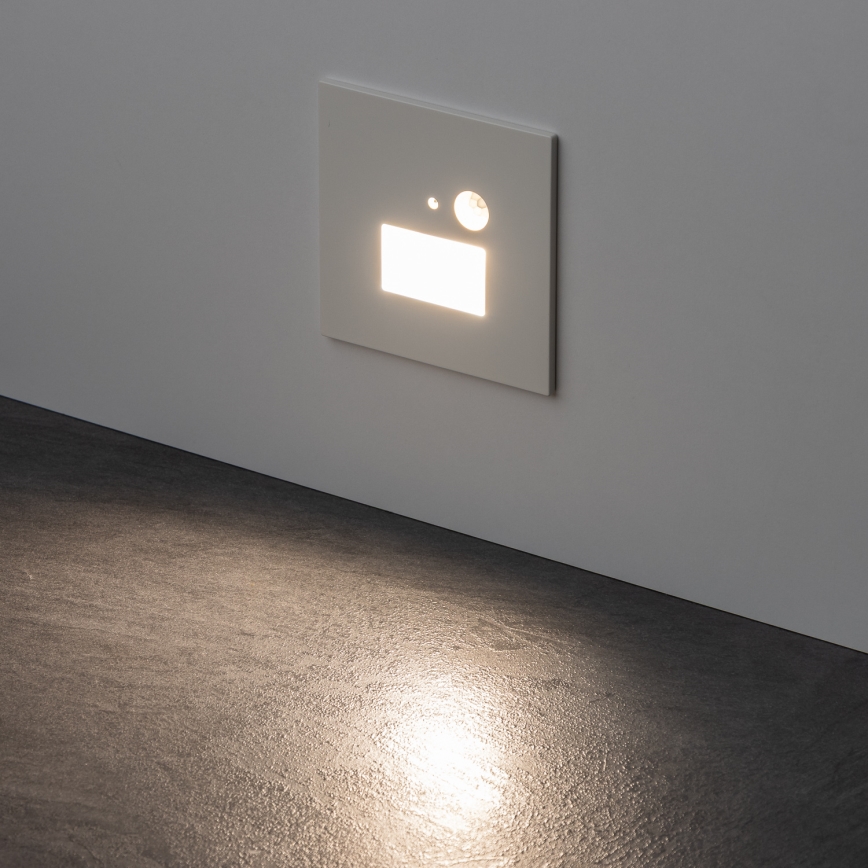 Brilagi - LED traparmatuur met bewegings- en schemersensor JACK LED/1,5W/230V 3000/4000/6500K wit