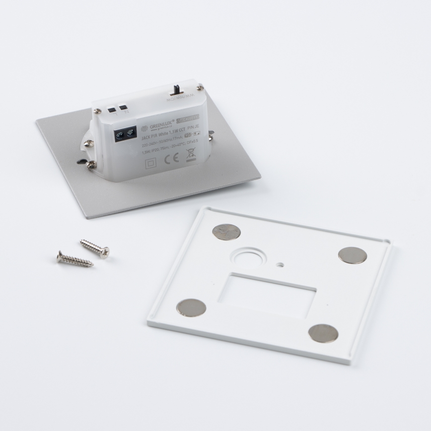 Brilagi - LED traparmatuur met bewegings- en schemersensor JACK LED/1,5W/230V 3000/4000/6500K wit