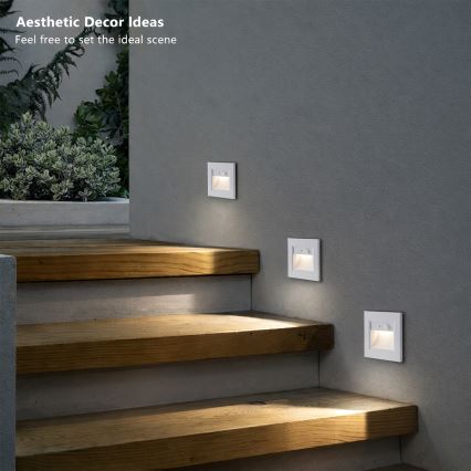 Brilagi - LED-trapverlichting met sensor STEP LIGHT LED/1,5W/230V IP44 wit