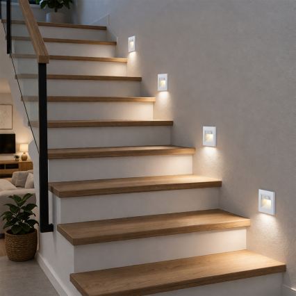 Brilagi - LED-trapverlichting met sensor STEP LIGHT LED/1,5W/230V IP44 wit