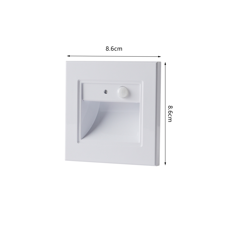 Brilagi - LED-trapverlichting met sensor STEP LIGHT LED/1,5W/230V IP44 wit