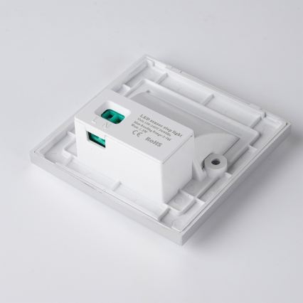 Brilagi - LED-traparmatuur met sensor STEP LIGHT LED/1,5W/230V IP44 zilver