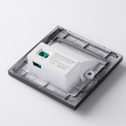 Brilagi - LED trapverlichting met sensor STEP LIGHT LED/1,5W/230V IP44 zwart