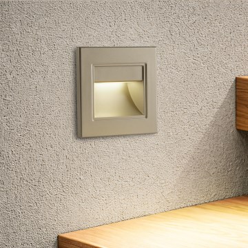 Brilagi - LED trapverlichting STEP LIGHT LED/1,5W/230V IP44 goudkleurig