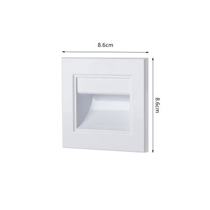 Brilagi - LED-trapverlichting STEP LIGHT LED/1,5W/230V IP44 wit