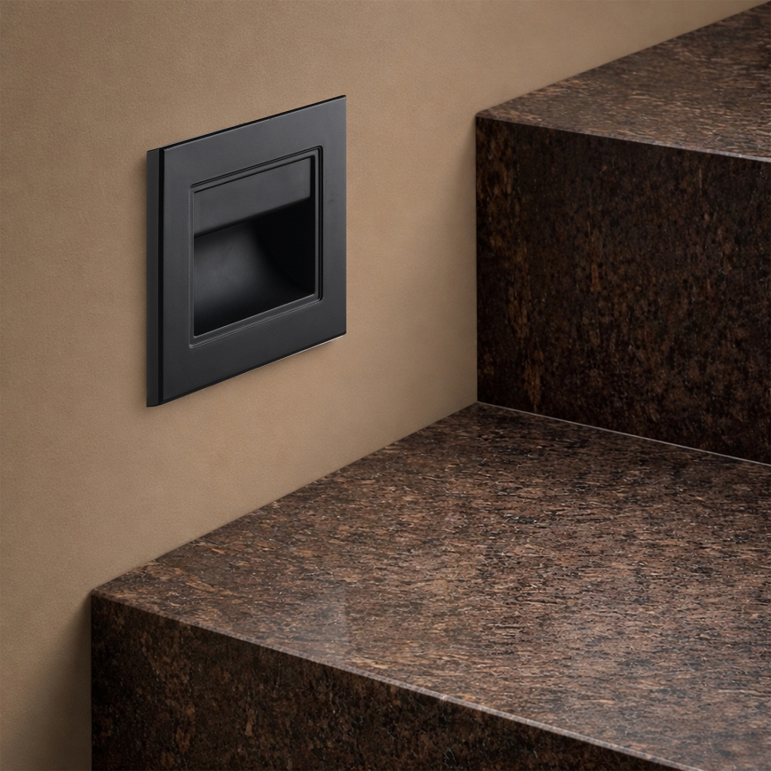 Brilagi - LED trapverlichting STEP LIGHT LED/1,5W/230V IP44 zwart