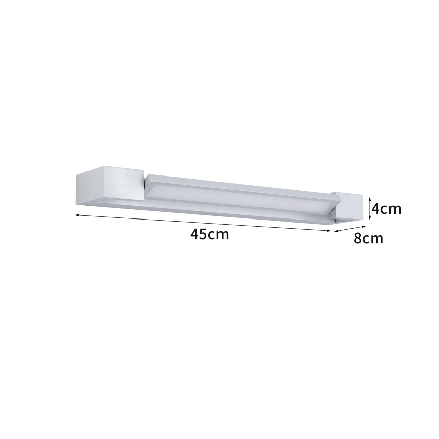 Brilagi - LED-spiegelverlichting AQUA LINE LED/12W/230V 45 cm IP44 mat chroom