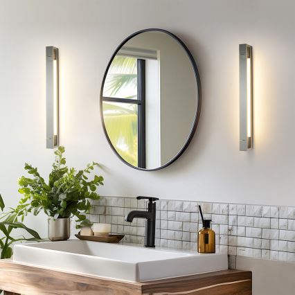 Brilagi - AQUA LINE LED-spiegelverlichting 18W/230V 60 cm IP44 glanzend chroom CRI 90
