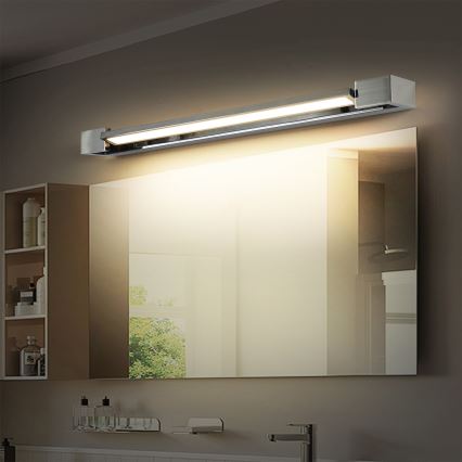 Brilagi - AQUA LINE LED-spiegelverlichting 18W/230V 60 cm IP44 glanzend chroom CRI 90