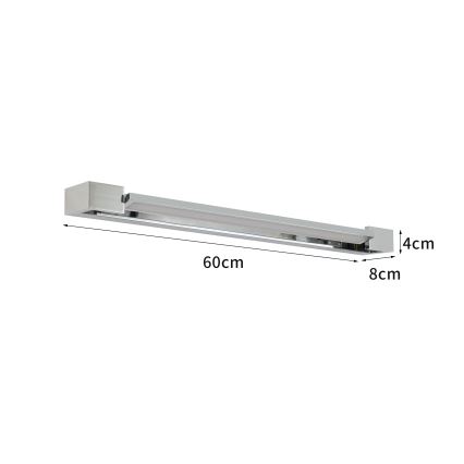 Brilagi - AQUA LINE LED-spiegelverlichting 18W/230V 60 cm IP44 glanzend chroom CRI 90