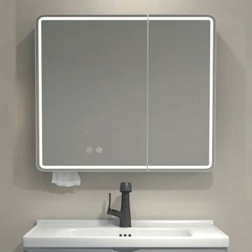 BRILAGI - LED-verlichte spiegelkast voor de badkamer NOTO DOUBLE 60x70 cm