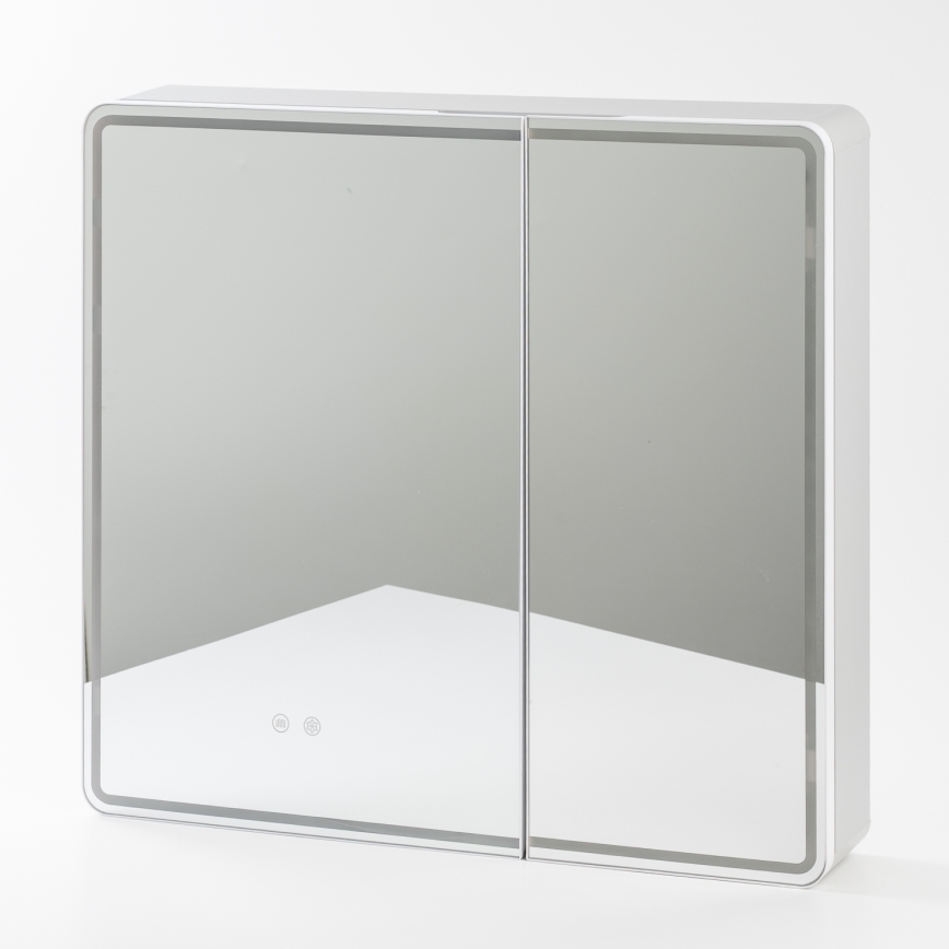 BRILAGI - LED verlichte spiegelkast voor de badkamer NOTO DOUBLE 77x70 cm