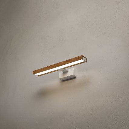 Brilagi - LED-spiegelverlichting voor de badkamer 3-in-1 WOODY MIRROR LED/8W/230V 40 cm IP44 wit/eiken