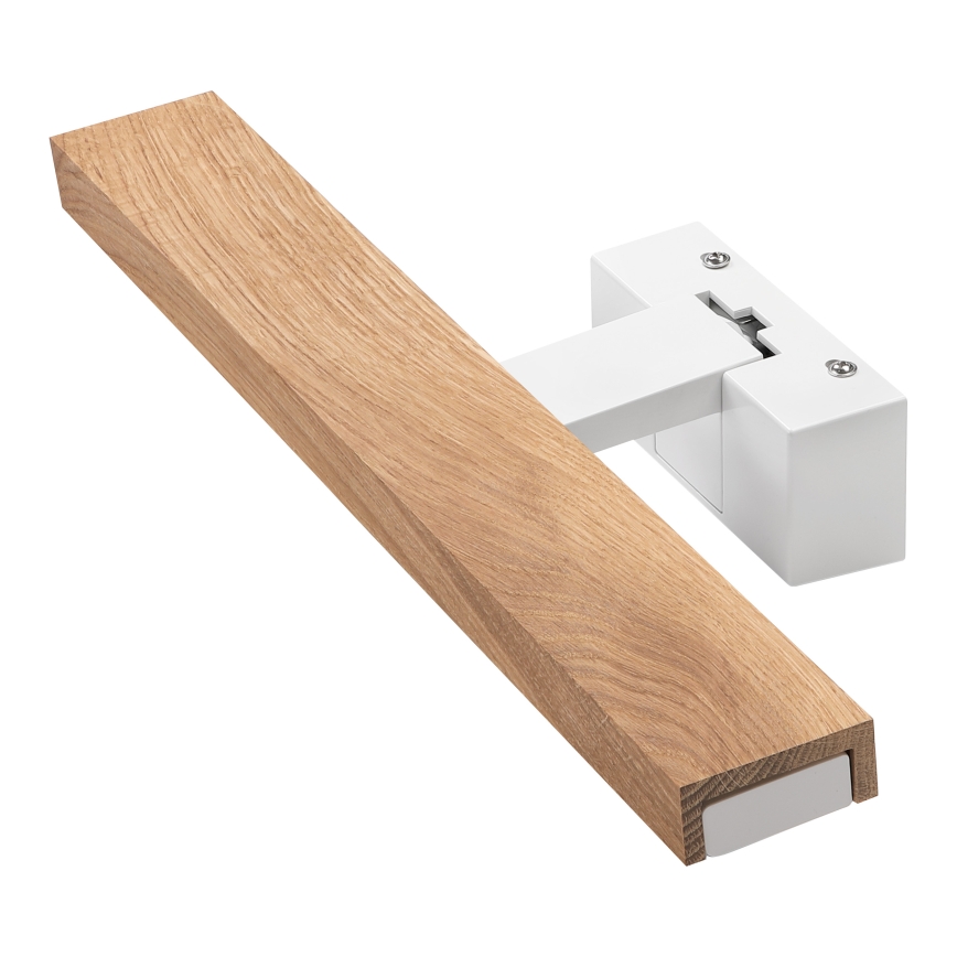 Brilagi - LED-spiegelverlichting voor de badkamer 3-in-1 WOODY MIRROR LED/8W/230V 40 cm IP44 wit/eiken