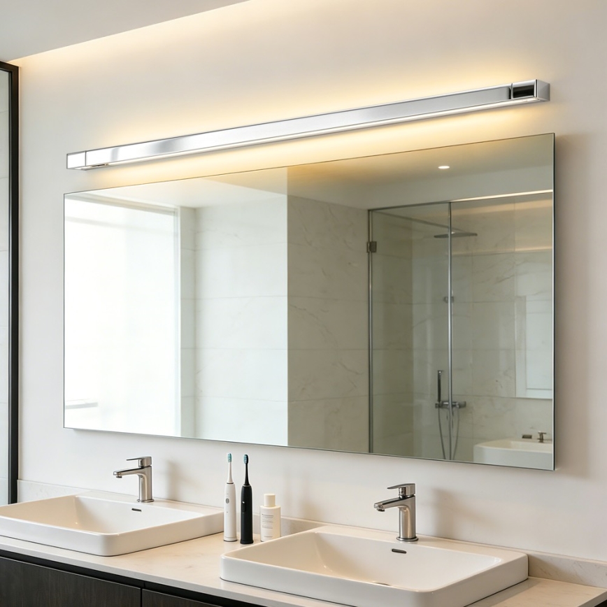 Brilagi - LED-badkamerspiegelverlichting AQUA LINE LED/36W/230V 120 cm IP44 glanzend chroom CRI 90