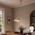 Brilagi - LED verstelbare hanglamp aan stang IRONBEAM 1xE27/60W/230V beige