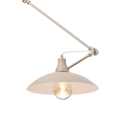 Brilagi - LED verstelbare hanglamp aan stang IRONBEAM 1xE27/60W/230V beige