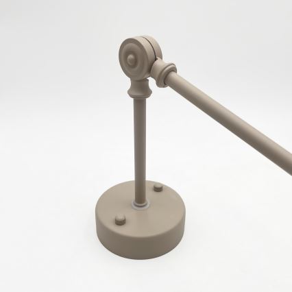 Brilagi - LED verstelbare hanglamp aan stang IRONBEAM 1xE27/60W/230V beige