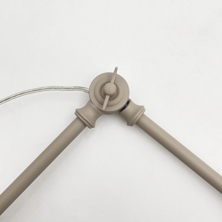Brilagi - LED verstelbare hanglamp aan stang IRONBEAM 1xE27/60W/230V beige