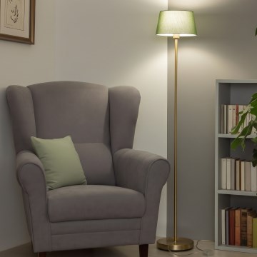 Brilagi - LED-vloerlamp CERIA 1xE27/20W/230V Ø 25 cm groen/goud
