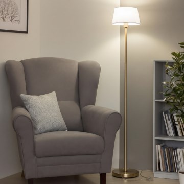 Brilagi - LED vloerlamp CERIA 1xE27/20W/230V Ø 25 cm wit/goud