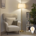 Brilagi - LED vloerlamp CERIA 1xE27/20W/230V Ø 45 cm beige/goud