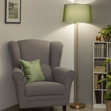 Brilagi - LED vloerlamp CERIA 1xE27/20W/230V Ø 45 cm groen/goud