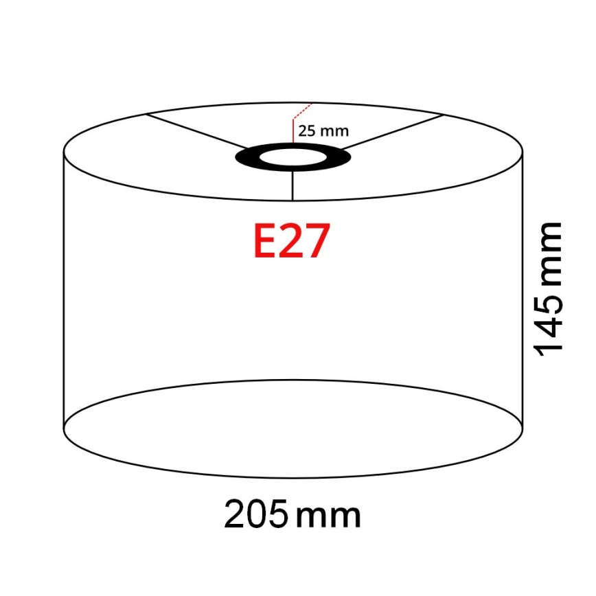 Brilagi - LED vloerlamp CERIA 1xE27/40W/230V pr. 20,5 cm wit/zwart
