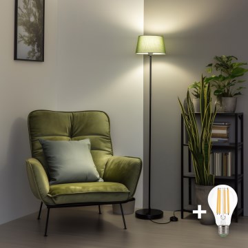 Brilagi - LED vloerlamp CERIA 1xE27/40W/230V Ø 25 cm groen/zwart